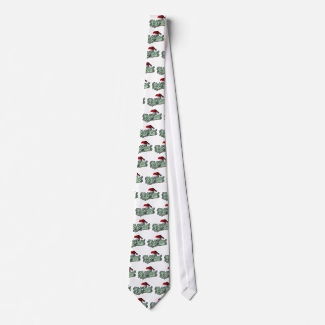 Wall Street Christmas with a Santa Hat Tie (Front)