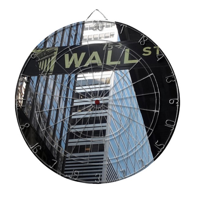 Wall Street Dartboard With Darts (Front)