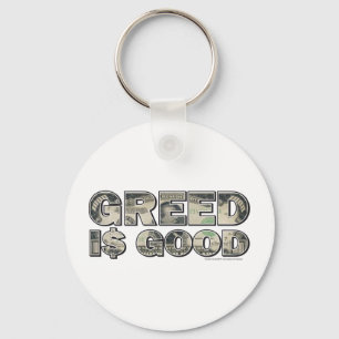 Wall Street/ Greed is Good Keychain
