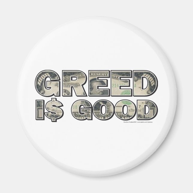 Wall Street/ Greed is Good Magnet (Front)
