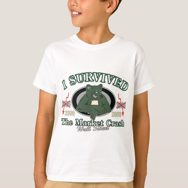 Wall-street/I Survived the Market Crash T-Shirt (Front)