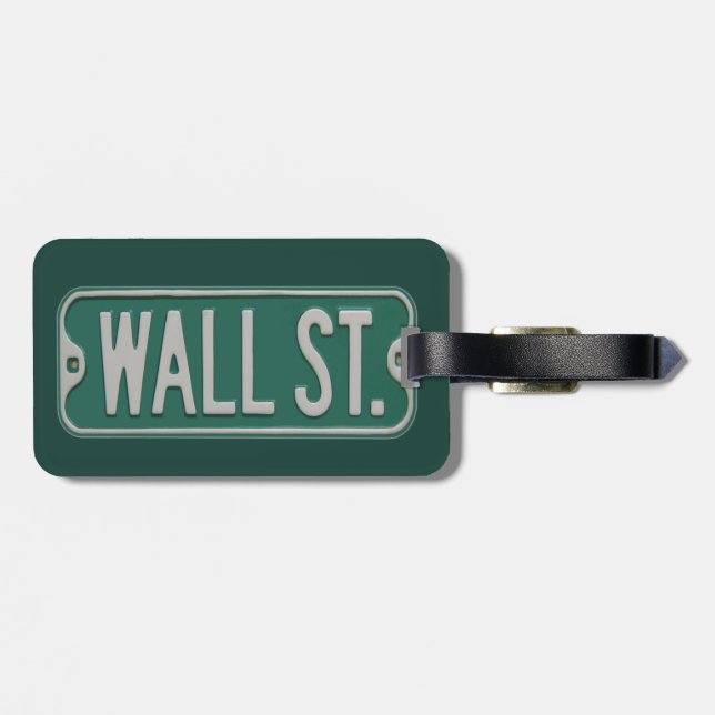 Wall Street Luggage Tag (Back Horizontal)