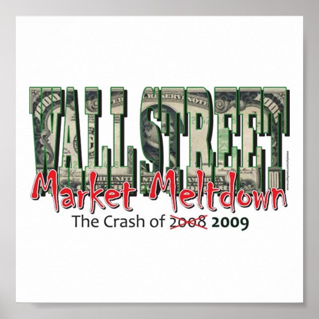 Wall Street Market Meltdown Poster (Front)