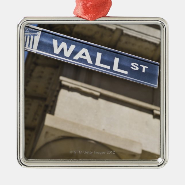 Wall Street Metal Ornament (Front)