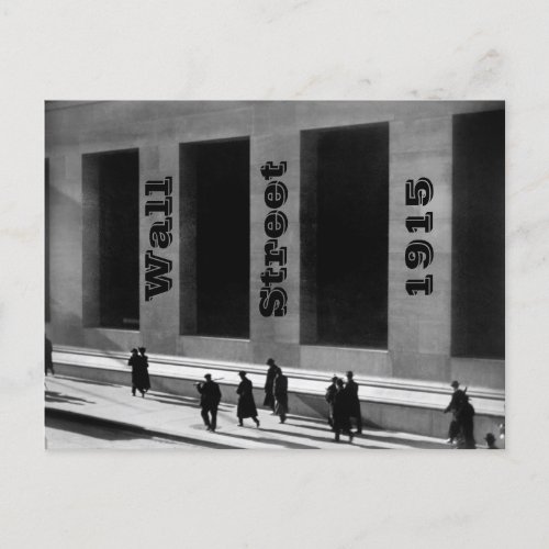 Wall Street New York City _ Vintage Photography Postcard