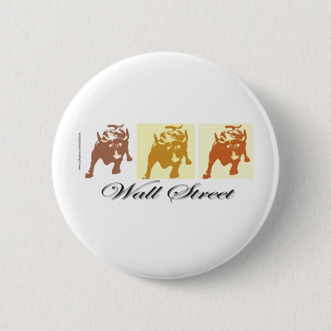 Wall Street Pinback Button (Front)