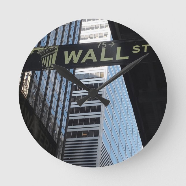 Wall Street Round Clock (Front)