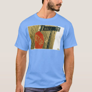 Wall Street Sign New York City Circa 2000 T-Shirt