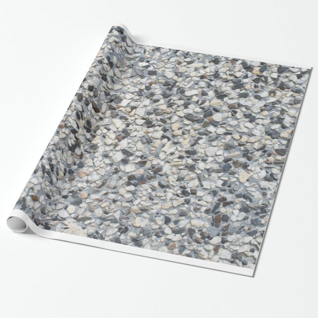 Wall surface stones texture wrapping paper (Unrolled)