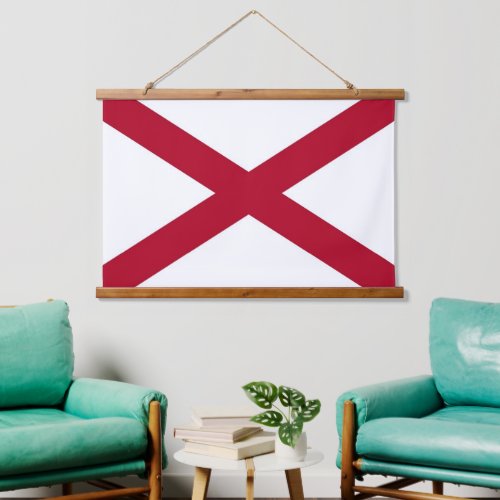 Wall tapestry with flag of Alabama USA