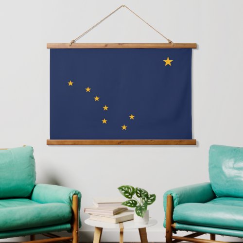 Wall tapestry with flag of Alaska USA