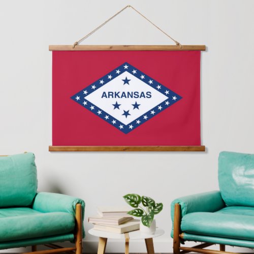 Wall tapestry with flag of Arkansas USA
