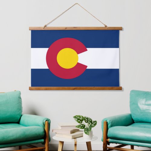 Wall tapestry with flag of Colorado USA