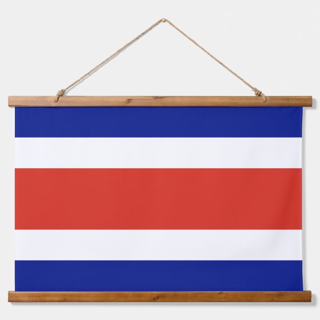 Wall Tapestry with flag of Costa Rica (Front)