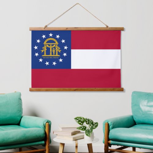 Wall tapestry with flag of Georgia USA