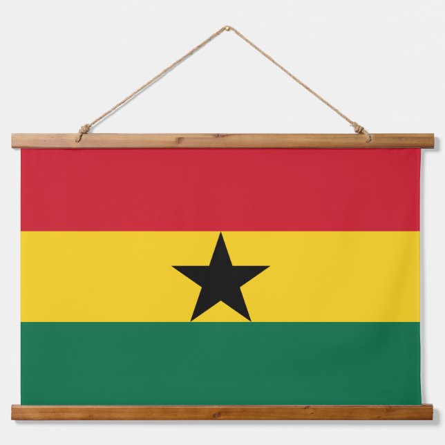 Wall Tapestry with flag of Ghana (Front)