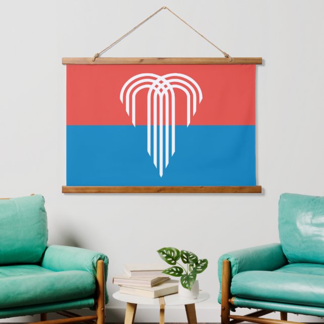 Wall Tapestry with flag of Kansas City (Living Room)