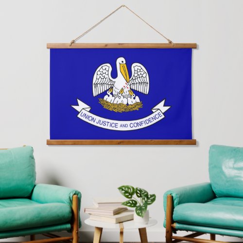 Wall tapestry with flag of Louisiana USA