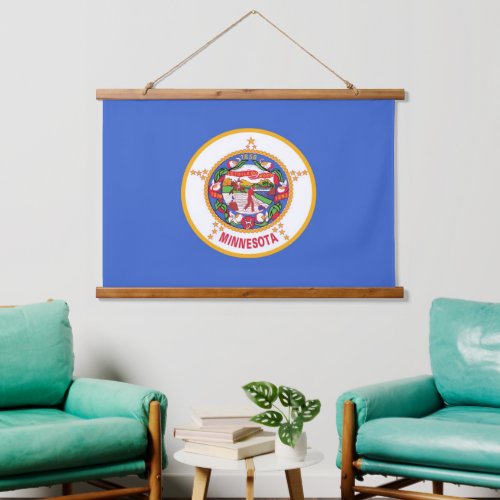 Wall tapestry with flag of Minnesota USA