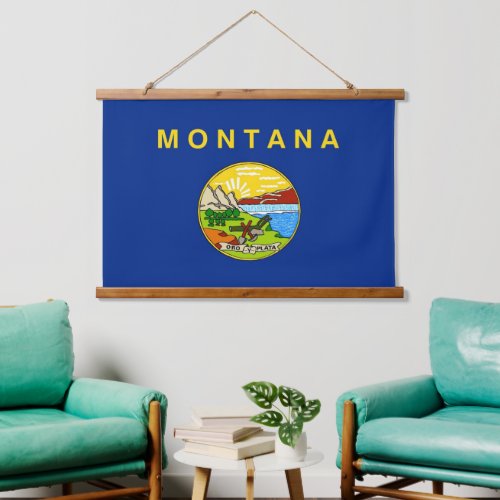 Wall tapestry with flag of Montana USA