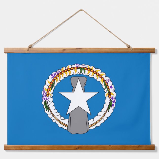 Wall tapestry with flag of Northern Mariana (Front)