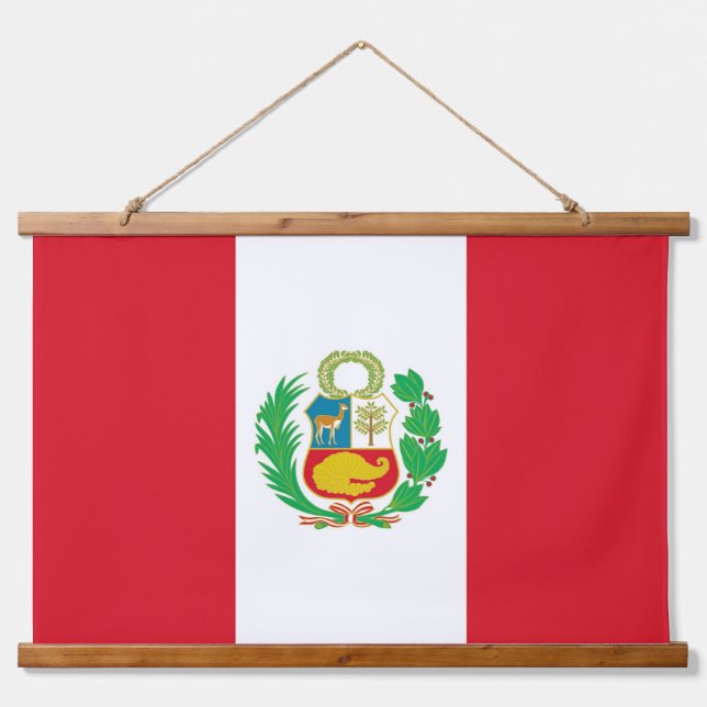 Wall Tapestry with flag of Peru (Front)