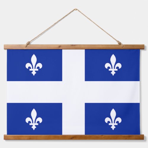 Wall Tapestry with flag of Quebec Canada