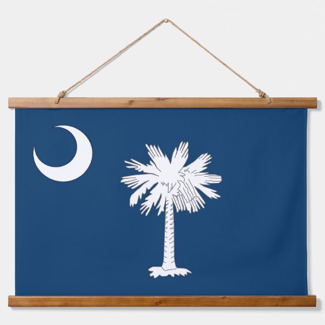 Wall Tapestry with flag of South Carolina, U.S.A. (Front)