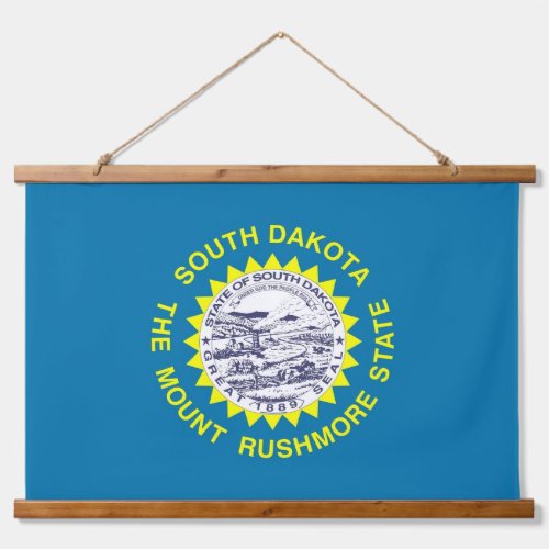 Wall Tapestry with flag of South Dakota USA
