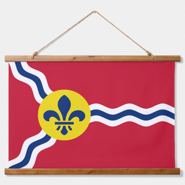 Wall Tapestry with flag of St. Louis, Missouri (Front)