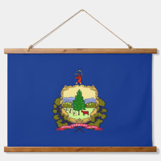 Wall Tapestry with flag of Vermont State, U.S.A.