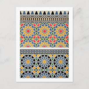 Wall tiles from the mihrab of the Mosque of Cheykh Postcard