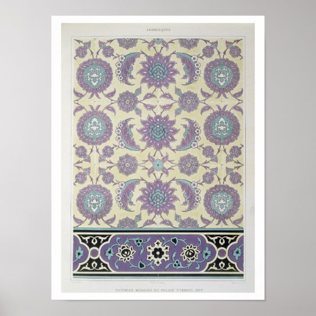 Wall tiles from the Palace of Ismayl-Bey, from 'Ar Poster (Front)