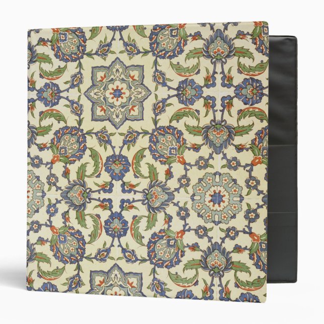 Wall tiles of Qasr Rodouan, from 'Arab Art as Seen 3 Ring Binder (Front/Inside)