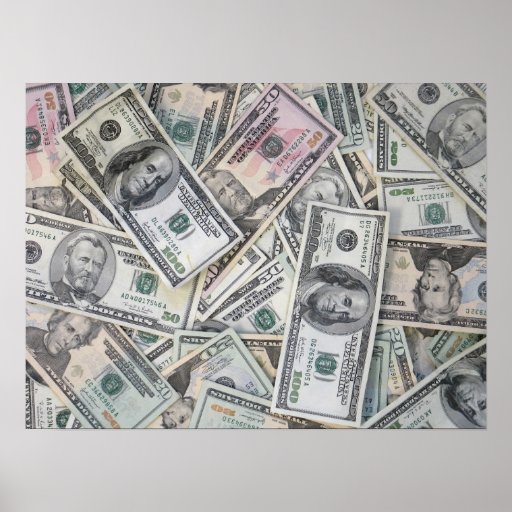 Wall to Wall Money Poster | Zazzle