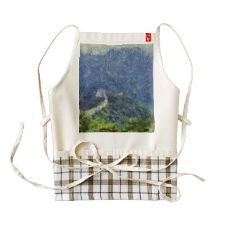 Wall vanishing into the distance zazzle HEART apron