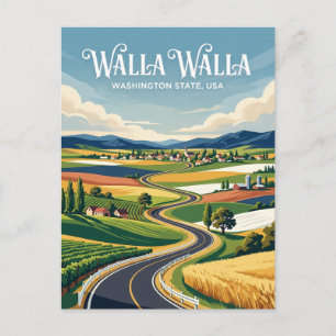 Walla Walla Valley USA Postcard