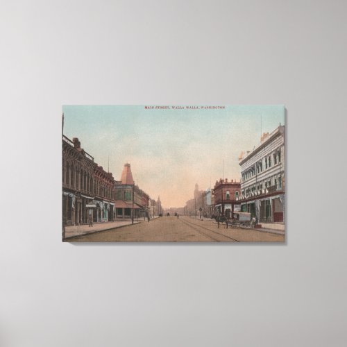 Walla Walla WA _ View of Main St Canvas Print