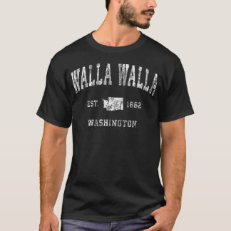Walla Walla Washington Wa Vintage Athletic T-Shirt