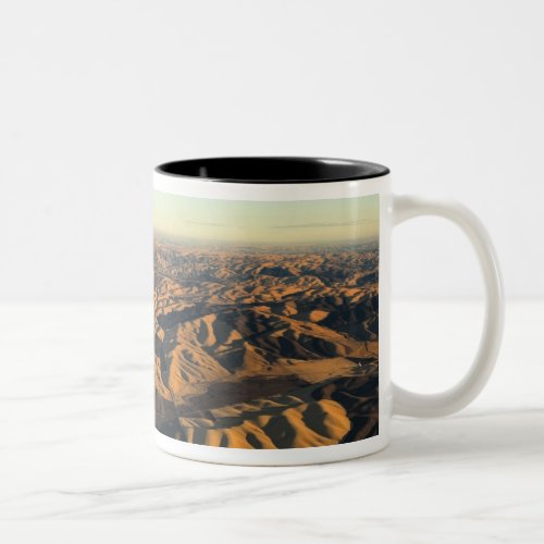 Walla Walla wine country from aloft Two_Tone Coffee Mug