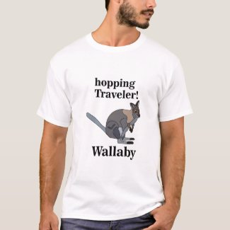 Wallaby Animal Hopping Traveler Wildlife Funny