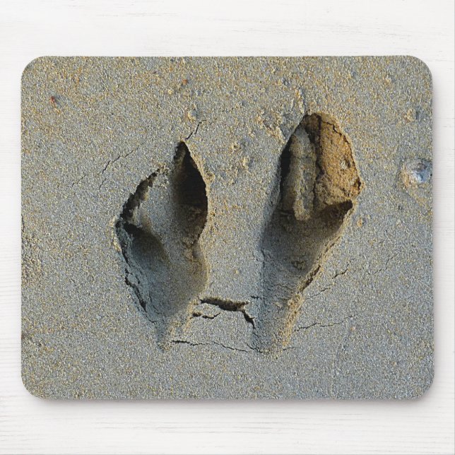 Wallaby Footprints in Sand Mouse Pad (Front)