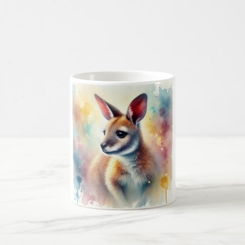 Wallaby in Watercolor 050724AREF122 _ Watercolor Coffee Mug