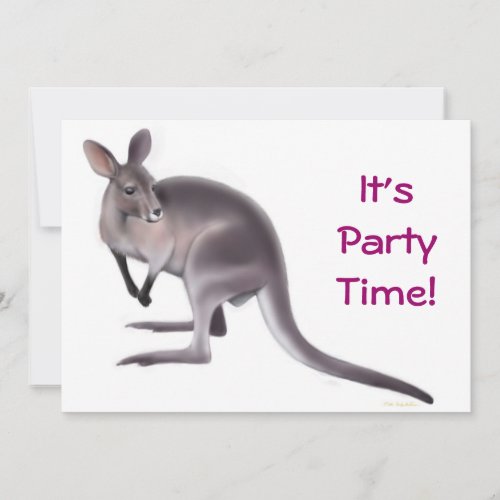 Wallaby Party Invitation