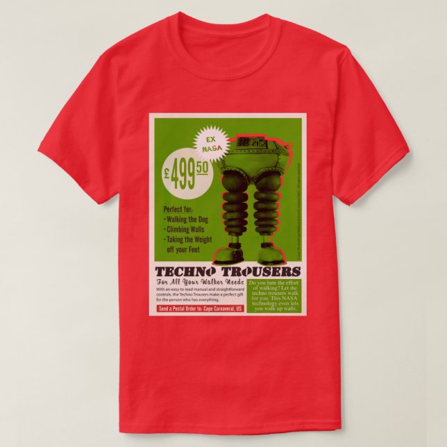 Wallace and Gromit Techno Trousers T-Shirt (Design Front)