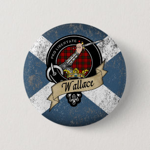 Wallace Clan Badge Button