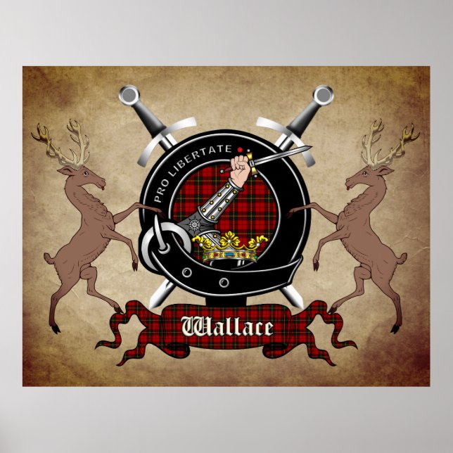 Wallace Clan Badge Extra Large Poster (Front)