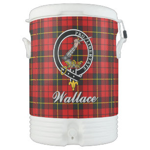 Wallace Clan Badge & Tartan Beverage Cooler