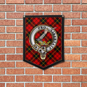 Wallace Clan Badge & Tartan Pennant