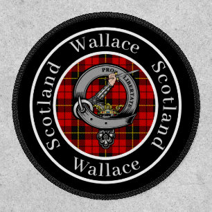 Wallace Clan Badge & Tartan Personalized Patch